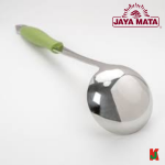 ''JAYAMATA''  JM-192  SOUP LADLE S/STEEL PVC HANDLE 胶柄白钢汤壳