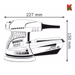 "BOSCH"  SANDER DISC ECCENTRIC  GEX 125-1 A   磨光机