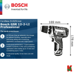 "BOSCH" BAT. SCREWDRIVER GSR 12-2 LI   电池螺丝钻