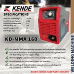 "KENDE"  INVERTER WELDING MACHINE  MMA-160 电焊机风型