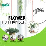 ''BABA''  FLOWER POT HANGER PVC COATED  'S' TYPE WS-14'' (COTTA) 胶花盆吊钩