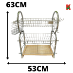 "TOP POINT"  RACK DISH S/STEEL  0168/3-TIER3层白钢碗架 16''