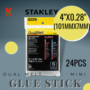"STANLEY"  GLUE MINI STICK CLEAR 4" x 0.45" GS10DT透明玻璃干条