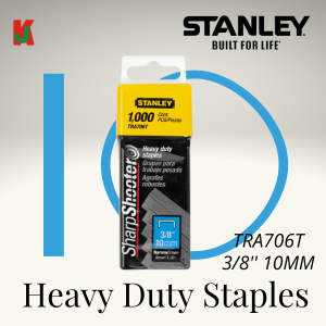 "STANLEY"  SHARPSHOOTER STAPLES BULLET 3/8'' 10MM TRA706T订书钉   (1000PCS/BOX)