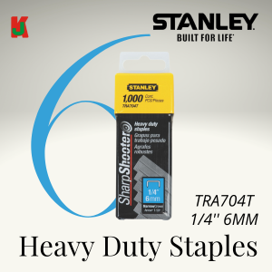 "STANLEY"  SHARPSHOOTER STAPLES BULLET 1/4'' 6MM TRA704T订书钉   (1000PCS/BOX)