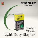 "STANLEY"  SHARPSHOOTER STAPLES BULLET 1/4'' 6MM TRA204订书钉   (1000PCS/BOX)