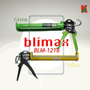 "BLIMAX"  SILICONE GAULKING GUN HALF ROUND 10-1/2" (YELLOW) BLM-1218西力康枪半圆(黄色)