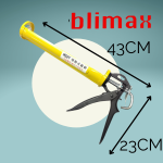 "BLIMAX"  SILICONE GAULKING GUN HALF ROUND 10-1/2" (YELLOW) BLM-1218西力康枪半圆(黄色)