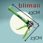 "BLIMAX"  SILICONE GAULKING GUN HALF ROUND 10-1/2" (GREEN) BLM-1215西力康枪半圆(青色)