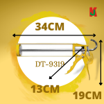 SILICONE GAULKING GUN ROUND HEAVY DUTY  10-1/2"  DT9319 (YELLOW)西力康枪圆管(黄)