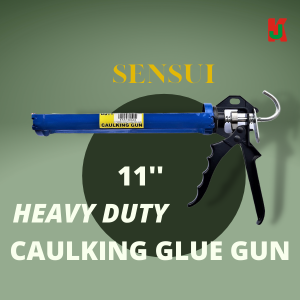 ''SENSUI''  SILICONE GAULKING GUN FLAT HALF ROUND H/D  11" BLUE/BLACK西力康枪半圆 （蓝/黑）