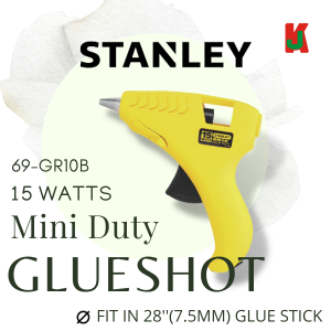 "STANLEY"  GLUE GUN  ELEC. 69-GR10B ROUND PIN (15W/240V) / (40W/240V) 电玻璃干枪