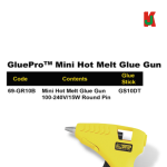 "STANLEY"  GLUE GUN  ELEC. 69-GR10B ROUND PIN (15W/240V) / (40W/240V) 电玻璃干枪