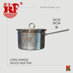 "RONG FENG"  LONG HANDLE SAUCE MILK PAN S/STEEL  16.0 cm白钢长柄锅