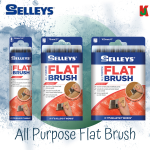 "SELLEYS"  ALL PURPOSE FLAT PAINT BRUSH  (38mm, 50mm, 75mm)