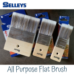 "SELLEYS"  ALL PURPOSE FLAT PAINT BRUSH  (38mm, 50mm, 75mm)