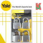 "YALE"  PADLOCK CHROME  Y120-50KA4 4Pcs/Set电白吊锁 - 4头