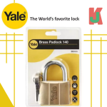 "YALE"  PADLOCK BRASS  140-60MM  STANDARD 铜吊锁