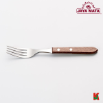 "JAYAMATA"  JM-768  WOOD HANDLE TABLE FORK  (6PCS/SET)