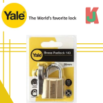 "YALE"  PADLOCK BRASS  140-30MM  STANDARD  铜吊锁