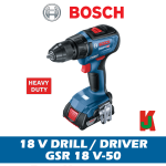 "BOSCH"  BATT. SCREWDRIVER GSR 18V-50 电池螺丝钻