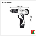 "BOSCH"  BAT. SCREWDRIVER IMPACT GSB 120-LI NEW TYPE 电池螺丝钻