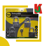 "YALE"  PADLOCK CHROME  Y118-50 4Pcs/Set电白吊锁 - 4头