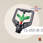 ''CLWATERWARE'' SPRINKLER NOZZLE PVC CL 652 LB-2花园胶花洒(二头)