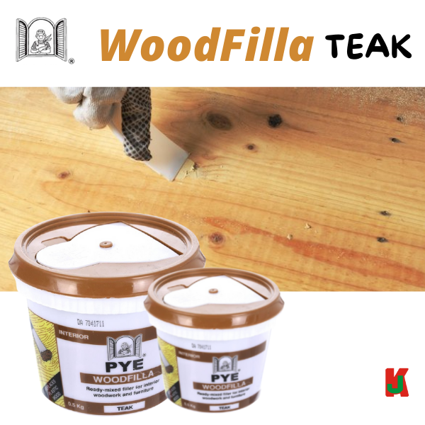 PYE Interior Wood Filler (Teak) 0.5KG