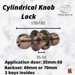 "TRI-CIRCLE"  CYLINDRICAL LOCKSET SP3871 A/C  圆头锁(古铜)